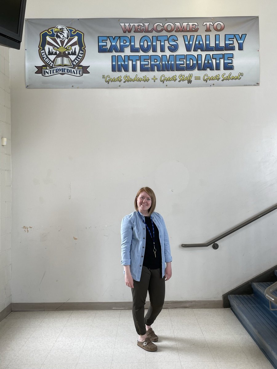 MmeHeath's tweet photo. Went back to my Jr high @EVIntermediate  to present on substance use health education to gr7s during my community placement! Thanks to my longtime friend @amandaed4623 ! Let’s go Eagles! 🦅 @decyde_mun https://t.co/zRe7uKoZpE