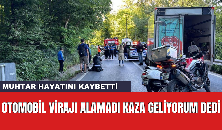 ⚡  Otomobil Virajı Alamadı! Mahalle Muhtarı Hayatını Kaybetti: Sarıyer’de virajı alamayan araç yan yatarak sürüklenip bariyer ile otomobil arasında sıkıştı. Kazada Bahçeköy Kemer Mahallesi Muhtarı Fulya Türen Bayram hayatını kaybetti. dlvr.it/T7WRjr #ASAYİŞ