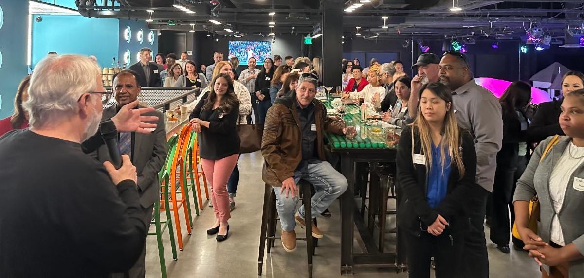 sjchamber's tweet photo. A big thank you to @UrbanPuttSJ for hosting our April Chamber Mixer! With over 100 guests, we had a fantastic evening of networking, mini-golf, and guided tours of this exciting new venue in Downtown SJ. ⛳️ https://t.co/Pm2Y8KWfK6