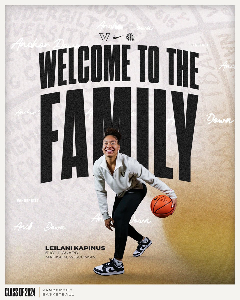 𝙒𝙚𝙡𝙘𝙤𝙢𝙚 𝙩𝙤 𝙩𝙝𝙚 𝙁𝙖𝙢𝙞𝙡𝙮 @leilani_kapinus Commodore Nation Say 👋 to Leilani 📰 vucommodores.com/womens-basketb… #AnchorDown