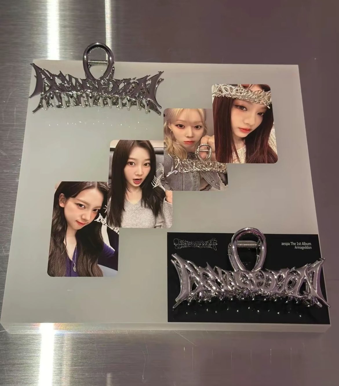 aespa ジゼル Armageddon ポップアップ ヘアクリップ トレカ