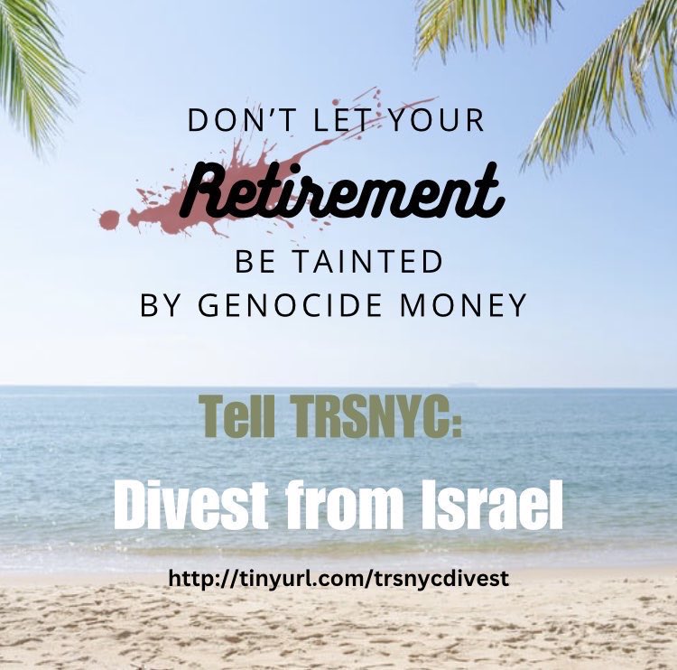 🗣️<a href="/myTRSNYC/">Teachers' Retirement System of the City of NY</a> DIVEST