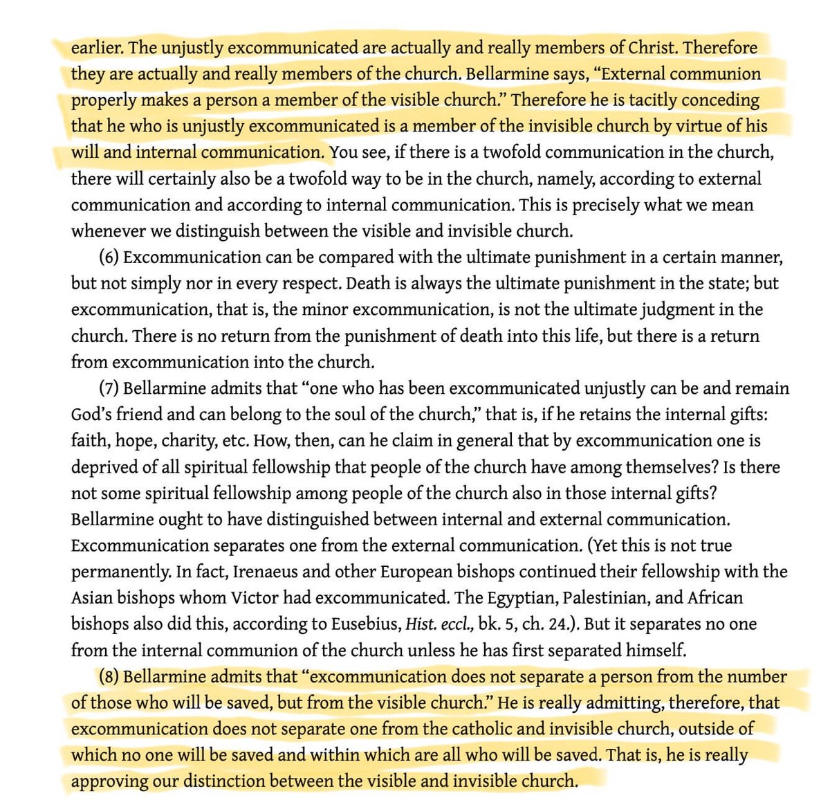 Johann Gerhard is one of the most important Lutheran theologians. What he wrote in his Loci communes theologici on excommunication contra Robert Bellarmine is more than instructive for those who would claim the name; his arguments are binding because they are Scriptural.