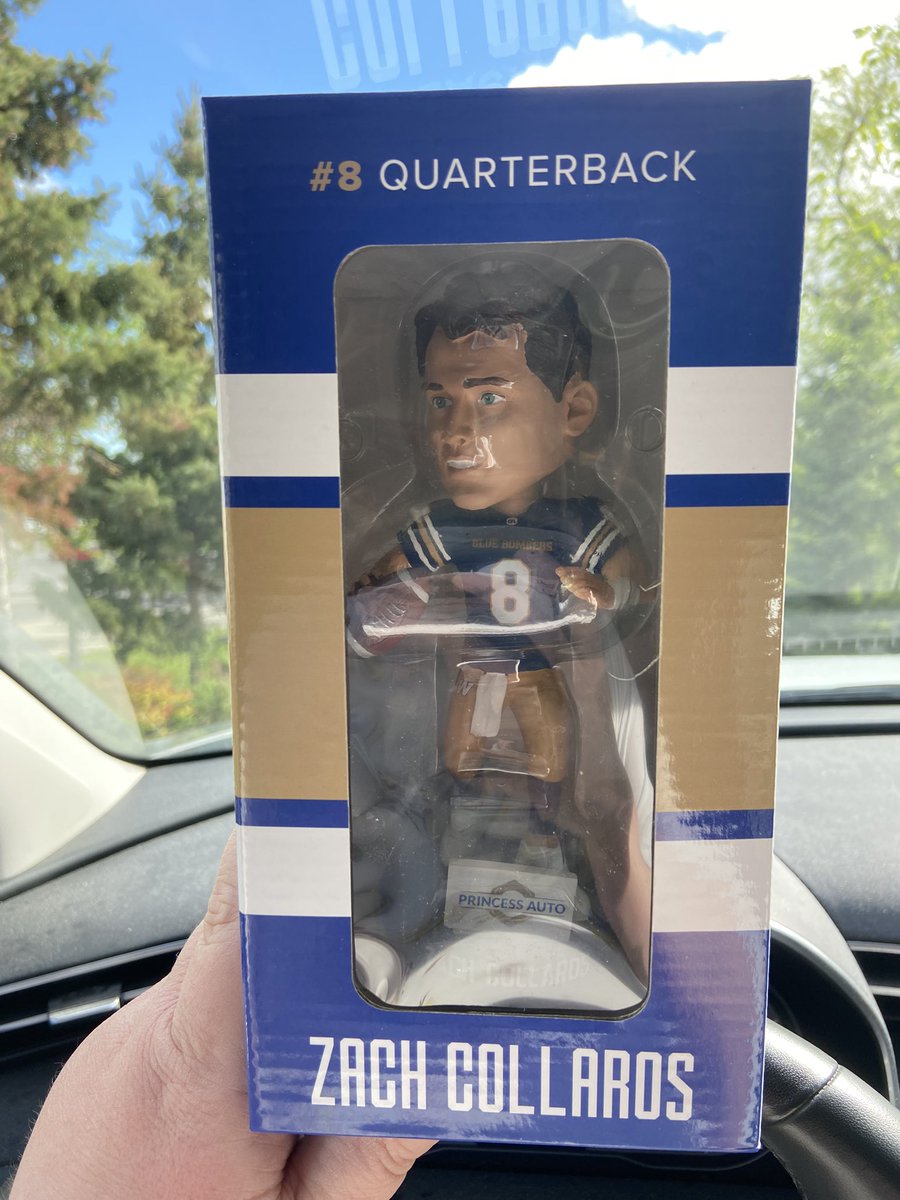 Picked up my season ticket package today!!! We get @ZCollaros7 Bobble Heads!!! 😁….can’t wait until Friday’s game! Let’s GOOOOO!!!! @Wpg_BlueBombers #GoBombers #ForTheW