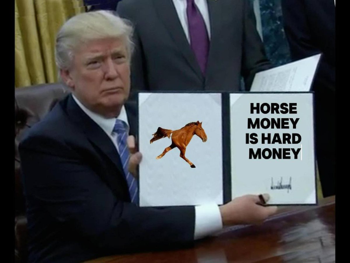 @NewsyJohnson bankless was right. $horse is hard money.