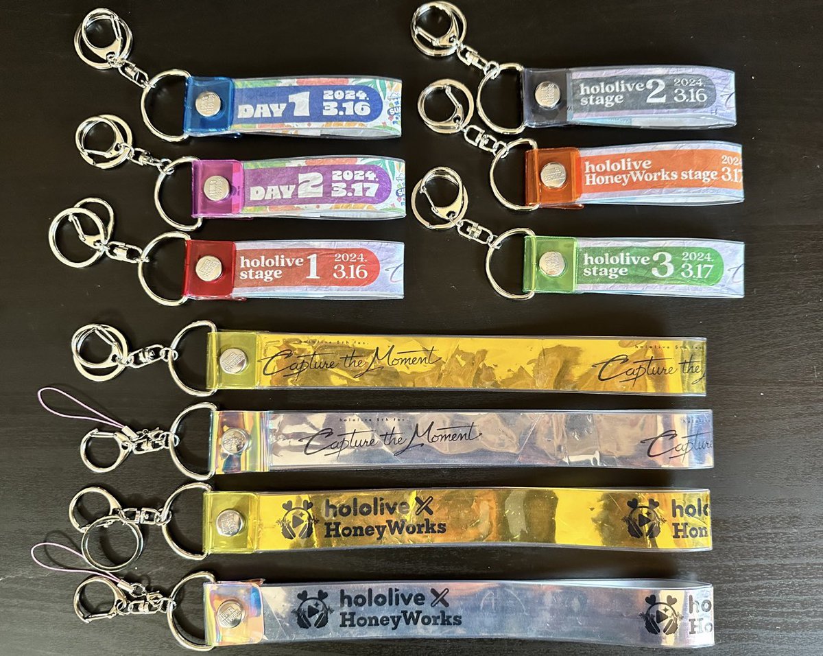 I’ve finally had some time to finish placing my Fes/Expo wrist bands and streamers into their protectors. I love how they’ve turned out!!

私はついに私のFes/Expoリストバンドとストリーマーをプロテクターに入れ終える時間がありました。私は彼らの見た目が大好きです!!