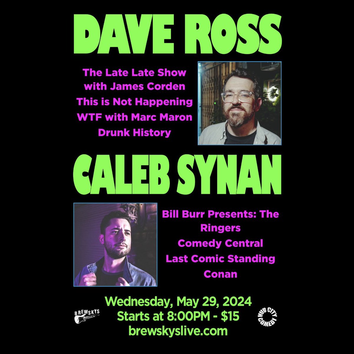 Wednesday night! @davetotheross with <a href="/calebsynan/">Caleb Synan</a> at <a href="/BrewskysHatti/">BrewskysHatti</a>!

5/29/24 - 8PM - $15