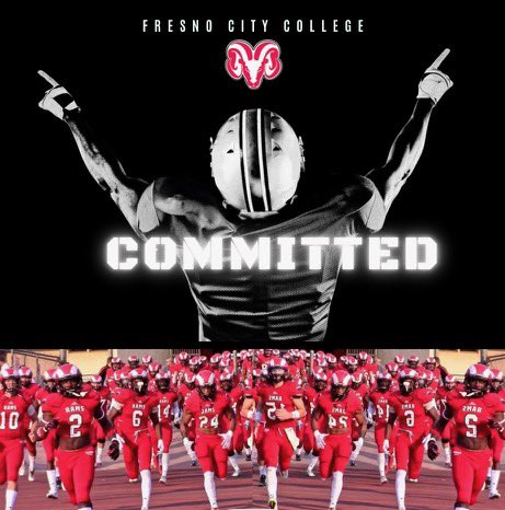 After further consideration I’ll be continuing my athletic and academic career at Fresno City College #gorams @salutekw4 @CoachO60 @CoachCav @CoachWylieBrand