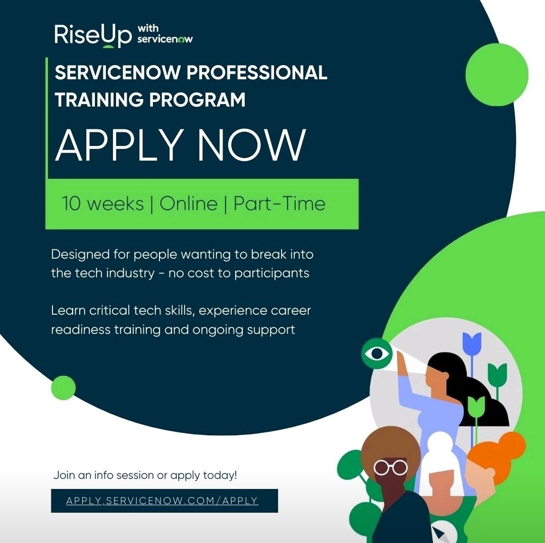 This is the ServiceNow NextGen program I completed which led me to choosing the developer career path. You can apply for the summer class here: nextgeneration.service-now.com/apply