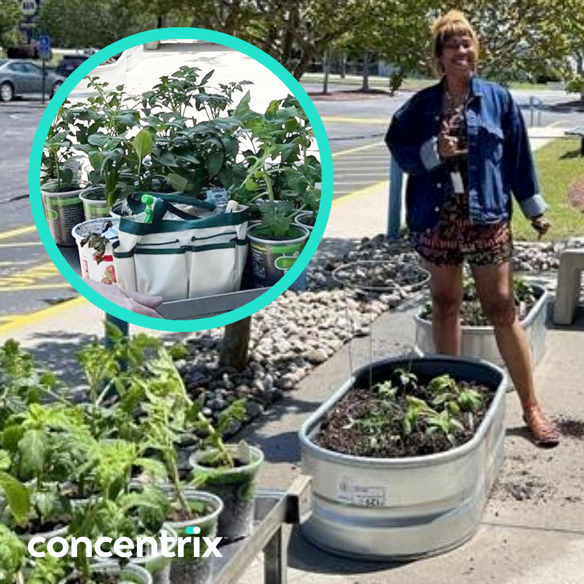 Concentrix game-changer, Lanea Kay A., out of Jacksonville, NC, had an idea to create a Community Garden for her site...and it came to fruition! Today, game-changers are tending to the garden to soon be harvested in order to make the produce available for fellow game-changers.