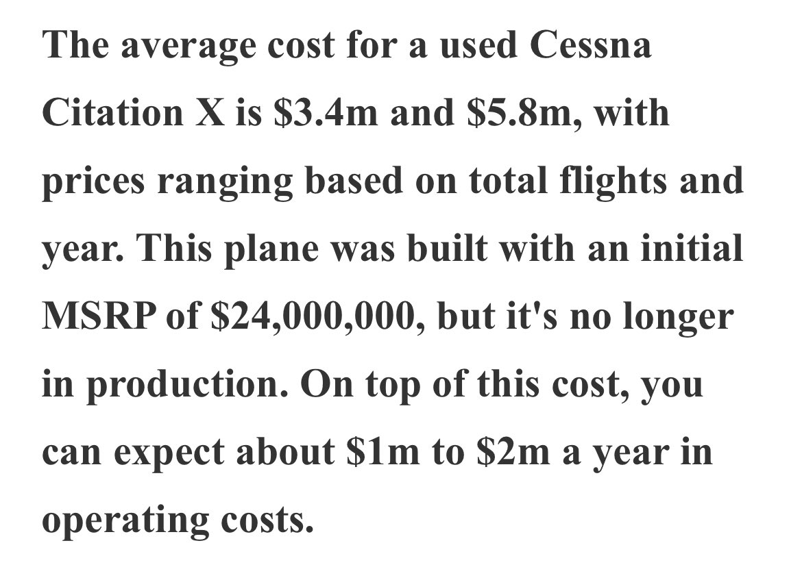 Average cost of a Cessna Citation X is less than half what Trump’s plane sold for. Sounds more like a hidden campaign donation to me. 👇🏻👇🏻 skytough.com/post/cessna-ci…