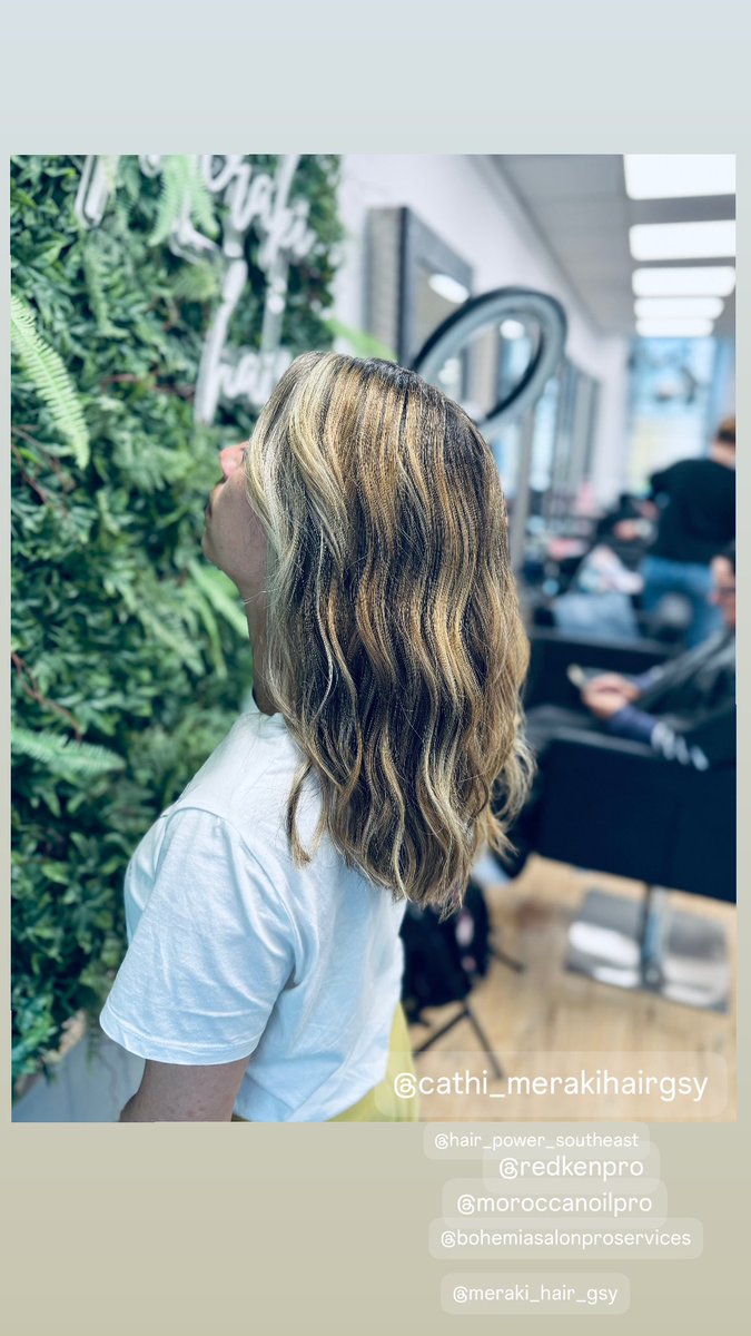#redken #moneypiece #balayage #moroccanoil #hairbycathi #redkencertifiedhaircolorist #merakihairgsy
