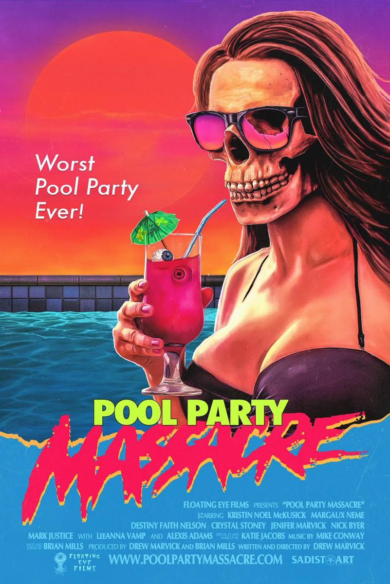 Pool Party Massacre (2017) 'What started out as a relaxing summer day by the pool for a group of high maintenance young socialites quickly becomes a nightmare when an unknown killer begins stalking and murdering them one by one.' POOL PARTY MASSACRE 2 is now in production!