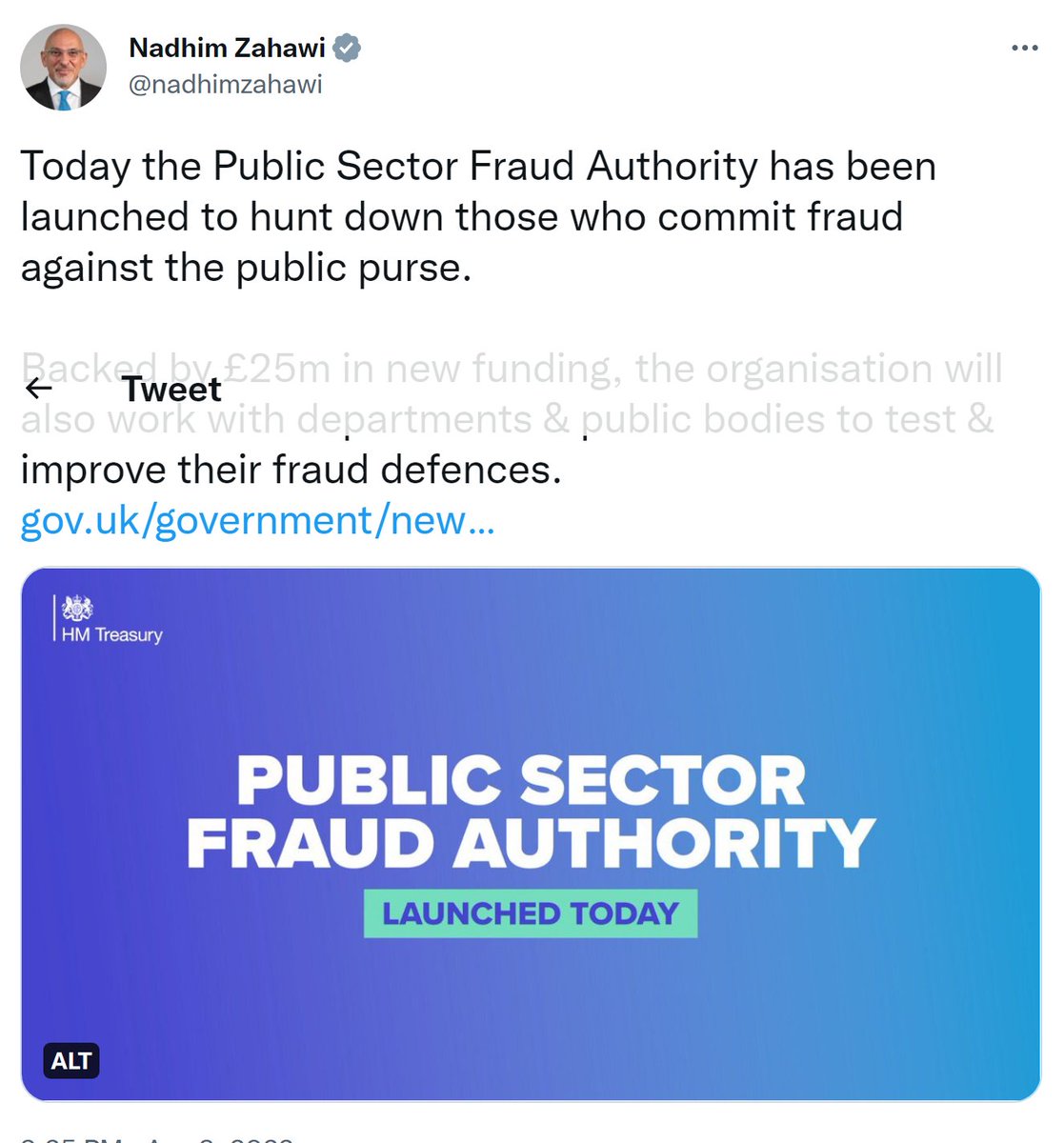 Remember this from Zahawi the tax dodger that had to cough up £4 Million plus a fine! Why didn't he go to prison????????