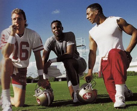 Joe Montana’s, Jerry Rice and Roger Craig - San Francisco 49ers Super Bowl Champions. #JoeMontana #JerryRice #RogerCraig #SanFrancisco49ers #SanFrancisco #49ers #football