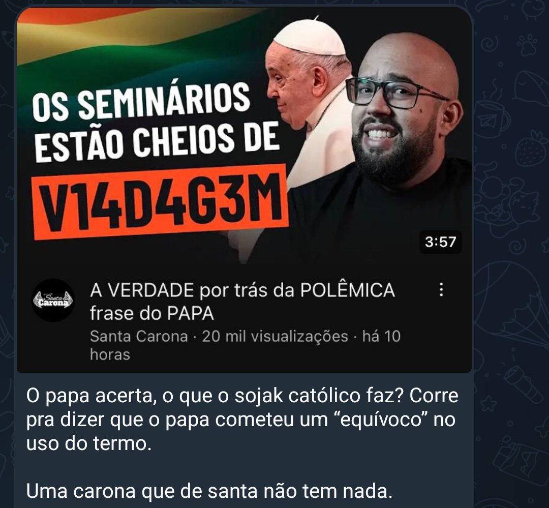 Santa Sojona não dá.....