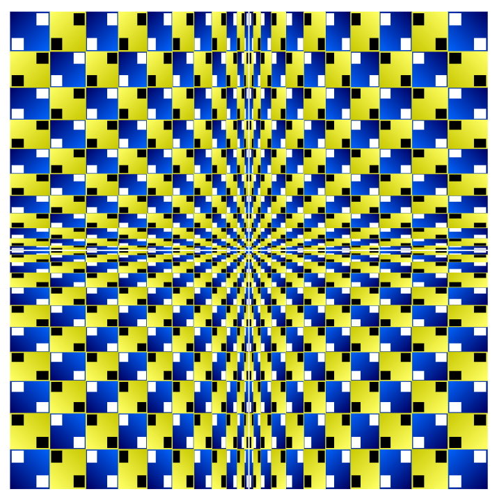 Valley cross

Vertical or horizontal lines appear to curve.
