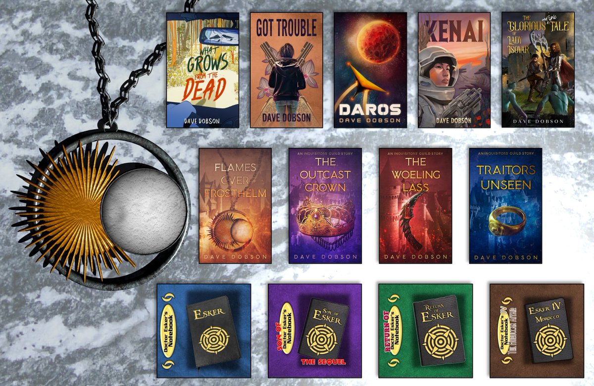 GCDaveDobson's tweet image. Welcome to me! If you like fantasy, sci fi, or thriller books, please check out my books: davedobsonbooks.com/books
If you like puzzle card games, please try Dr. Esker's Notebook: bit.ly/eskernotebook