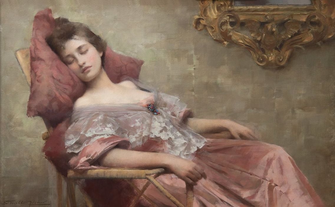 🎨Samuel Melton Fisher  (1859–1939) Asleep