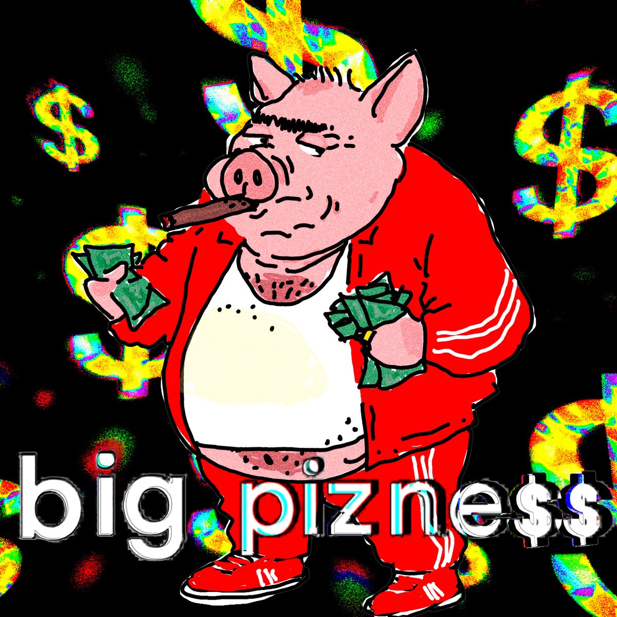 Bigpizness's tweet photo. PIZNE$$ is BOOMING. Get weird little Piggo. We're gonna make it out the mud. https://t.co/10FN2hNnYn