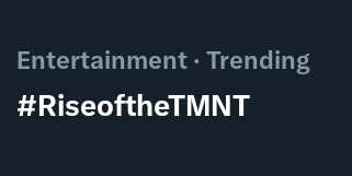 YOOO, RISE IS TRENDING, LET'S GOOO
#RiseoftheTMNT #SaveRiseofTMNT #SaveROTTMNT #UnpauseROTTMNT #UnpauseRiseoftheTMNT #SaveRiseoftheTMNT #RiseSeason3