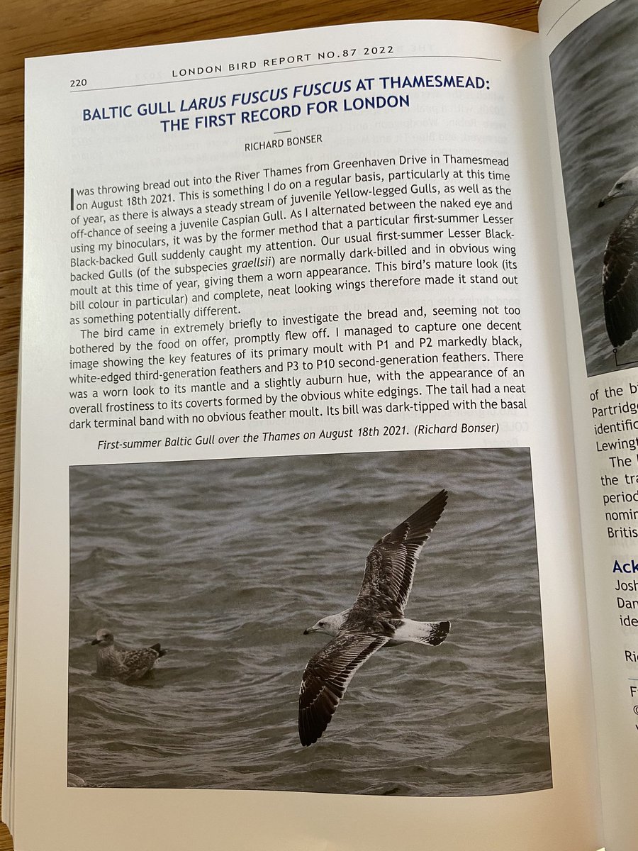 The London Bird Report 2022 has been published. A big thank you to everyone who has been involved with it. The 256 page publication has a systematic review of 2022 bird records by species and a number of papers. See lnhs.org.uk <a href="/LondonBirdClub/">London Bird Club</a> <a href="/LNHSoc/">LNHS</a> #londonbirds