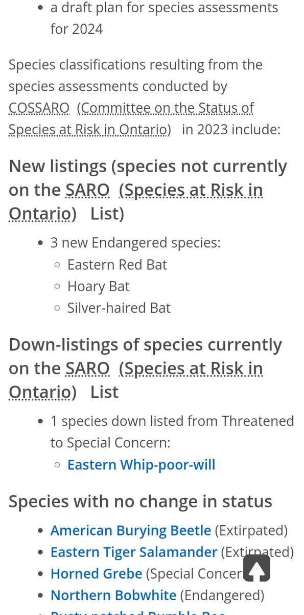 Due in large part to massive wind turbine kills, 3 species of bats have now been added to the endangered species list in Ontario. That means out of the 8 species of bats in Ontario, 7 are now endangered ero.ontario.ca/notice/019-829…