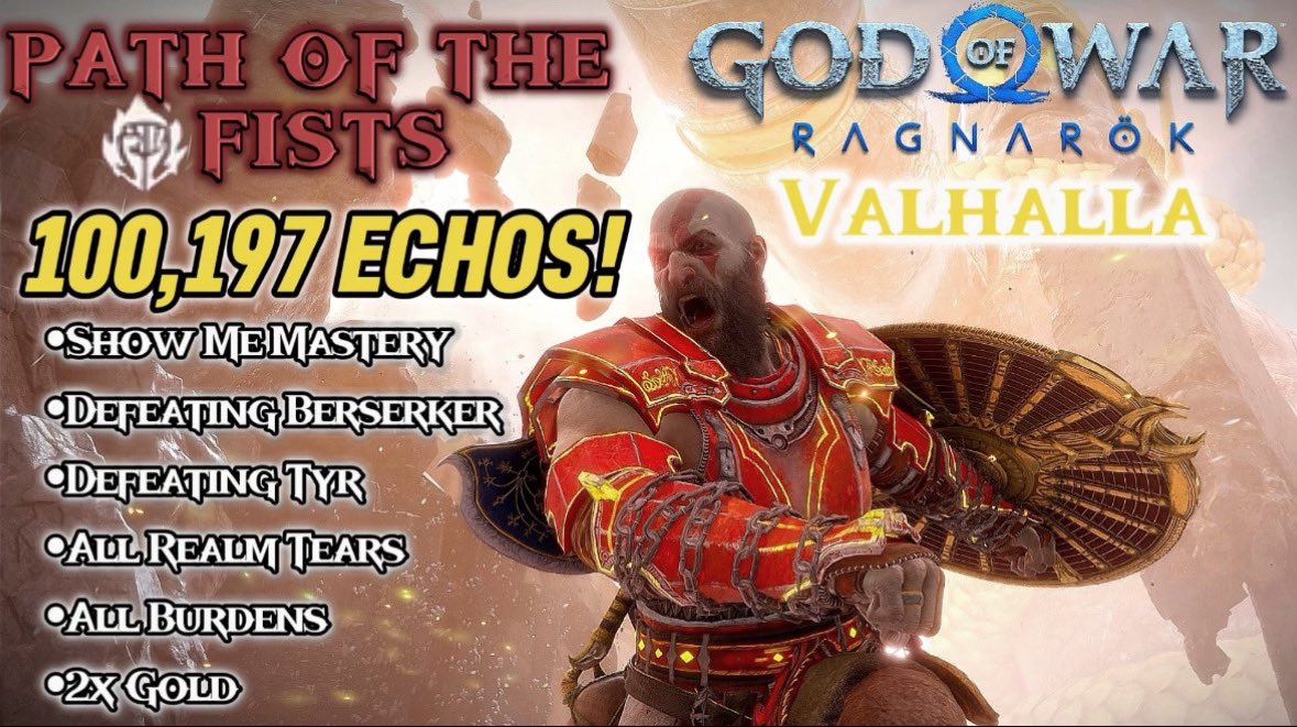 WE ARE BACK TO KNOCK OUT EVERYONE IN VALHALLA! 
(Without using Vanir Poison💀)

youtu.be/m6QfrHCxkrg?si…

#GodofWarRagnarok | #GodofWar | #GodOfWarRagnarokValhalla