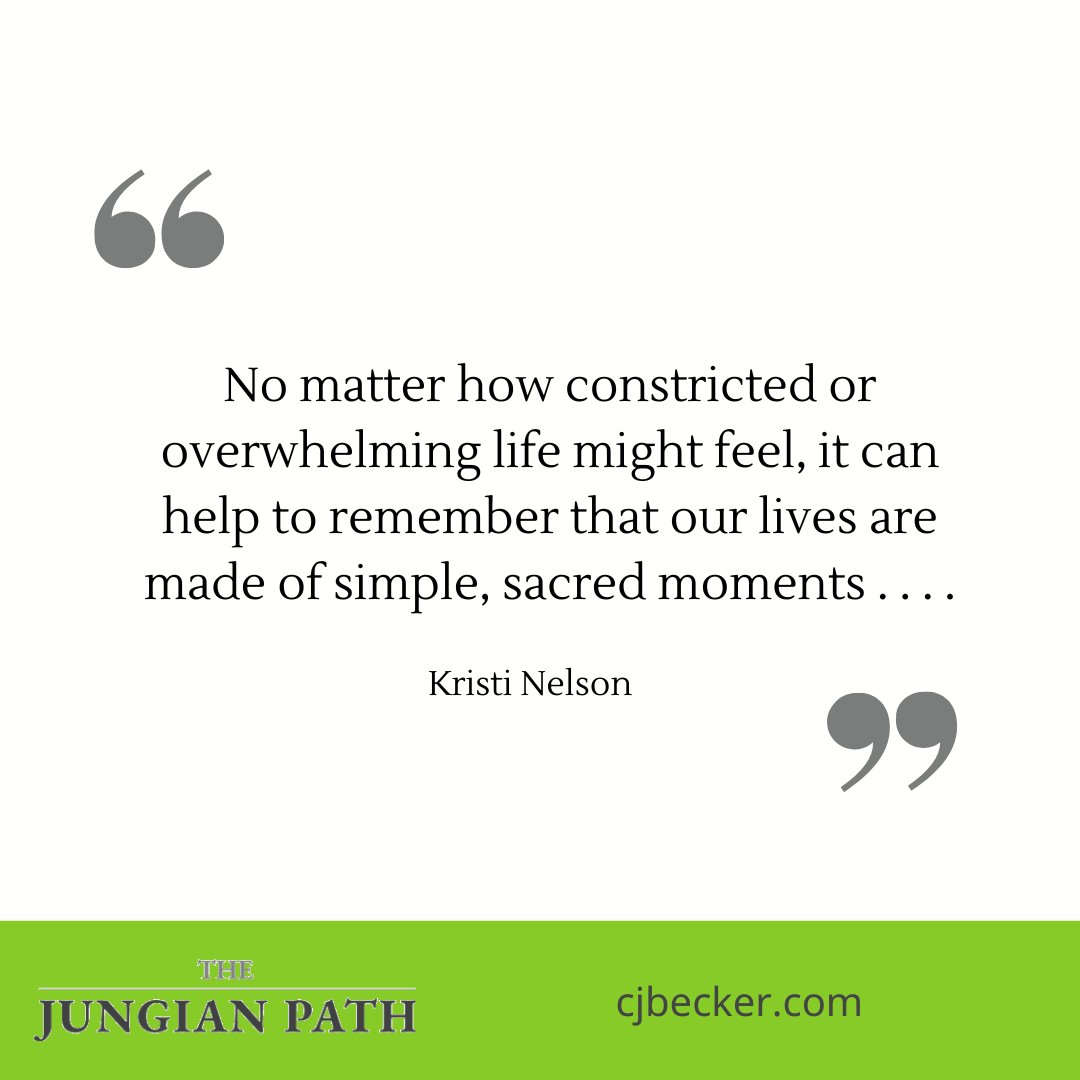 'No matter how constricted or overwhelming life might feel, it can help to remember that our lives are made of simple, sacred moments . . .  .' - Kristi Nelson  

 #life #moments #sacredmoments