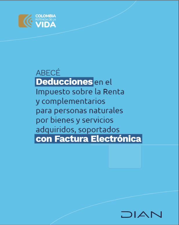 Si eres persona natural, conoce cuándo y cómo solicitar deducciones del impuesto sobre la renta por bienes y servicios adquiridos, soportados con factura electrónica Consulta o descarga este abecé diseñado por la Dian. Ingresa a: defensoriadian.gov.co/abece-deduccio…