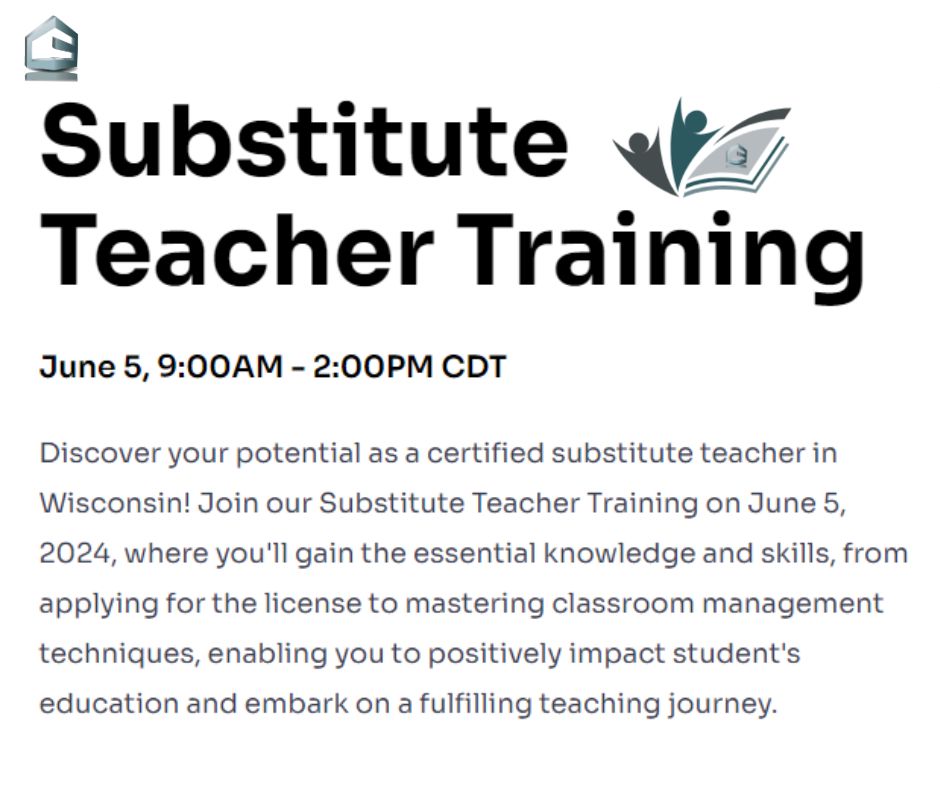 Interested in becoming a Substitute Teacher? CESA 3 is holding a training session for those interested in being a substitute that meet the requirements. Registration Site >> buff.ly/3UXX9cA 
#gocubans