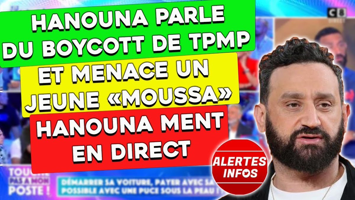 📺🇫🇷 FLASH - Un nouvel appel massif au boycott de l'émission #TPMP a été lancé sur les réseaux sociaux. (X)