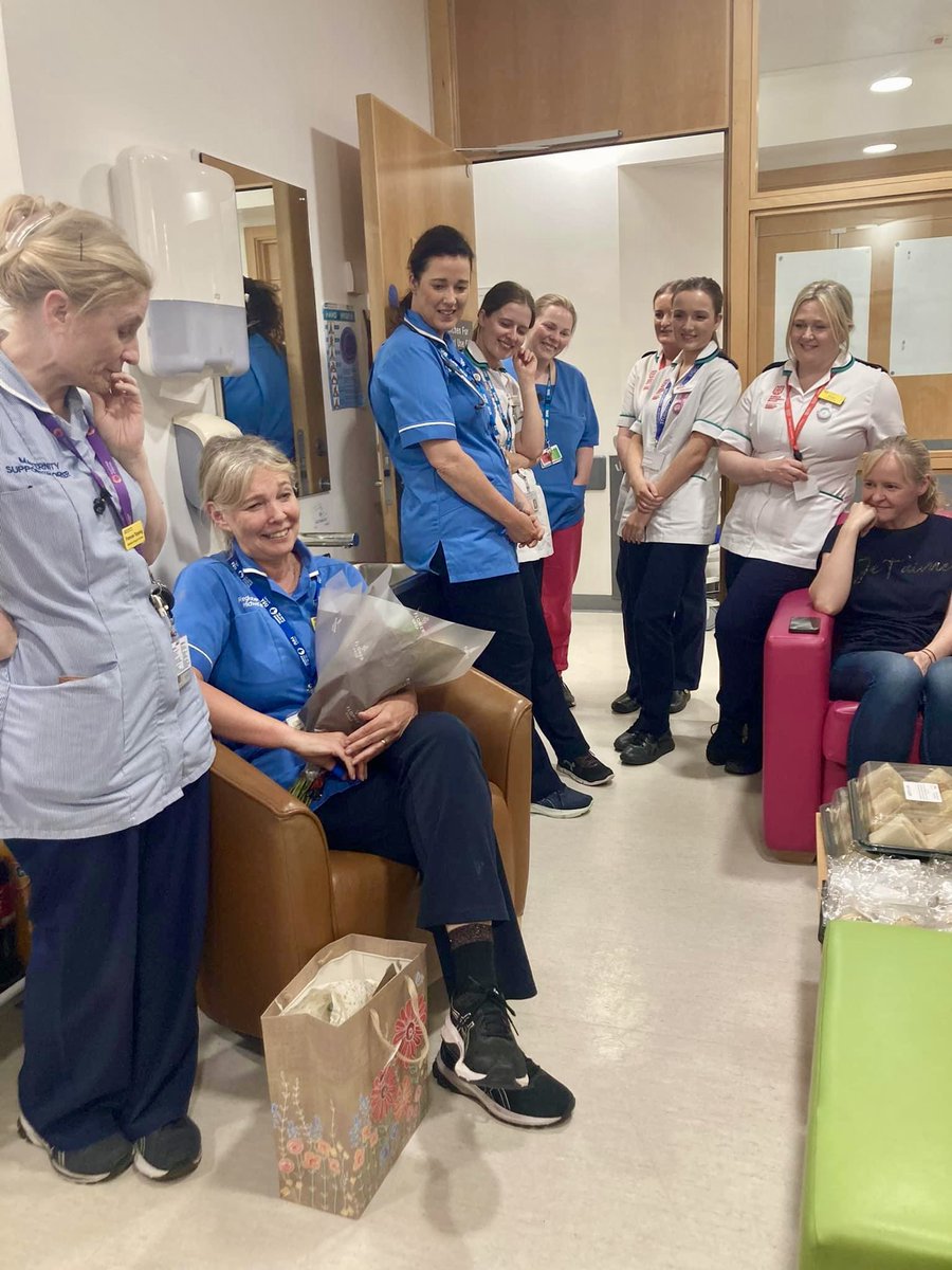 cardwell_jayne's tweet photo. Today we said farewell to this fabulous midwife, Janette Reynolds, after almost 30 years at the Ulster Hospital. 
What a privilege it has been to work alongside her &amp; learn from her!

She will be sorely missed by the whole team ❤️ @setrust
@HannahMcCauley1 @EmmaJohn1980 https://t.co/ZhORrSlauG