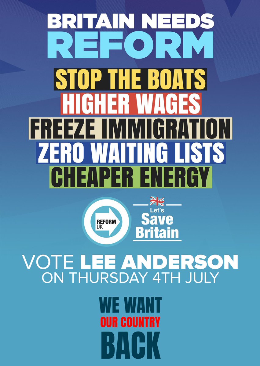 Please Share.

If you're voting Reform UK.

I am 🇬🇧