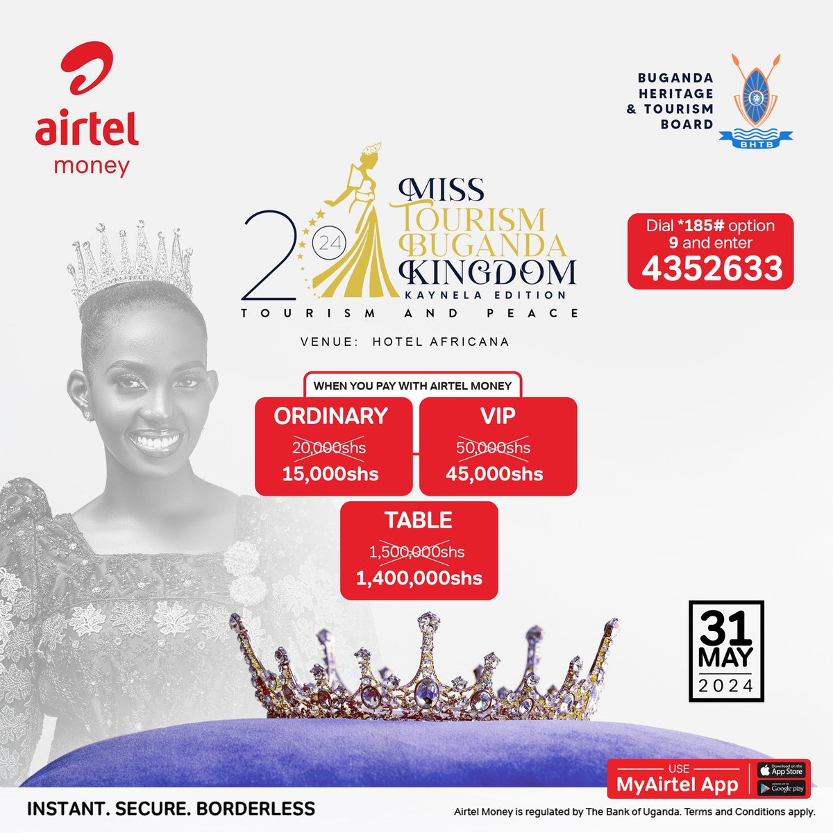 Tourism is the momentum of change both social and economically. Its an industry which lights the lamp of hope among the enthusiasts..... The youths who have exhibited the urge for it really need a brilliant support. On 31st May Hotel Africana will showcase the power of misstouris