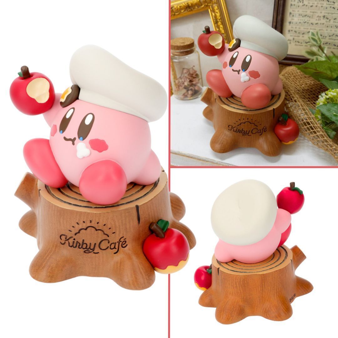 This adorable Kirby Kirby Café music box is still available to serenade you with the tune of 'Green Greens'! 🎵🍎 Check it out at the link below! 🛑buff.ly/3QZ1bjy #Kirby #KirbyCafe