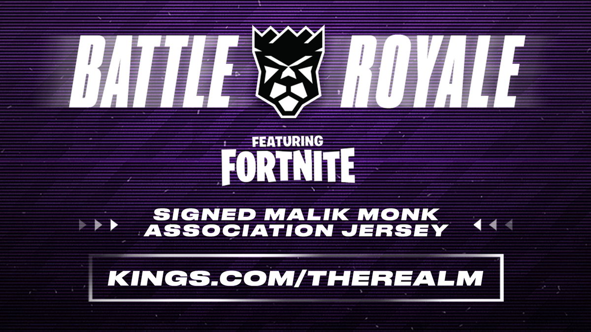 LAST CHANCE to win a signed Malik Monk jersey 🚨 We are hosting a solos Fortnite tournament on The Realm on May 29th at 6:30 p.m. PT 🕹 Entry is FREE at the link below ⤵️ : bit.ly/4bMLBzA