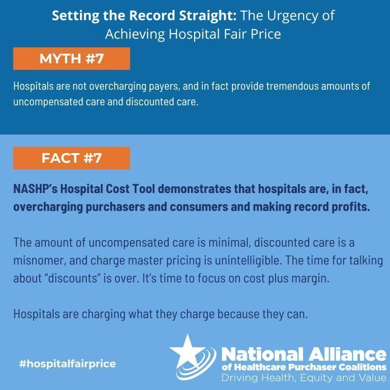 To support employers/purchasers in demanding fair hospital prices <a href="/ntlalliancehlth/">National Alliance</a> is working to set the record straight and debunk 10 of the top hospital industry inaccuracies around high, rapidly rising, and indefensible hospital prices.

buff.ly/49hKXJC