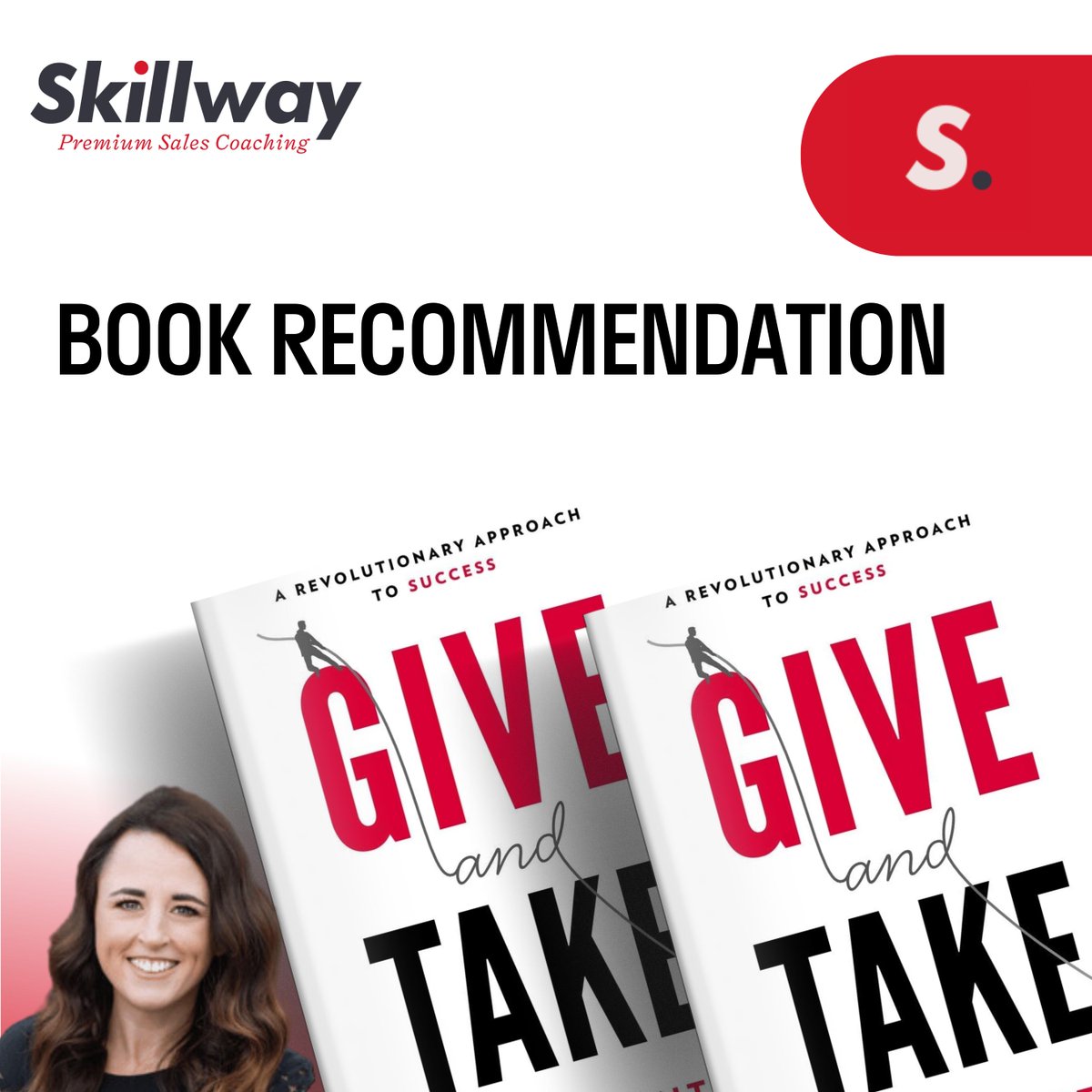 Our Managing Sales Coach, Rachel St.Clair, recommends "Give and Take" by Adam Grant. This book shows how generosity can lead to success. A must-read! 📚✨

Check it out: skwy.co/4dPRMo9 #BookRecommendation #SalesCoaching #Skillway