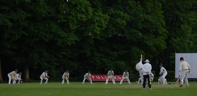 Stage succumbed to the slip cordon of all slip cordons V the Brigands. Great photo. Of a somewhat humiliating session. Ah well Stagers. Onto Caterham! If the weather holds!