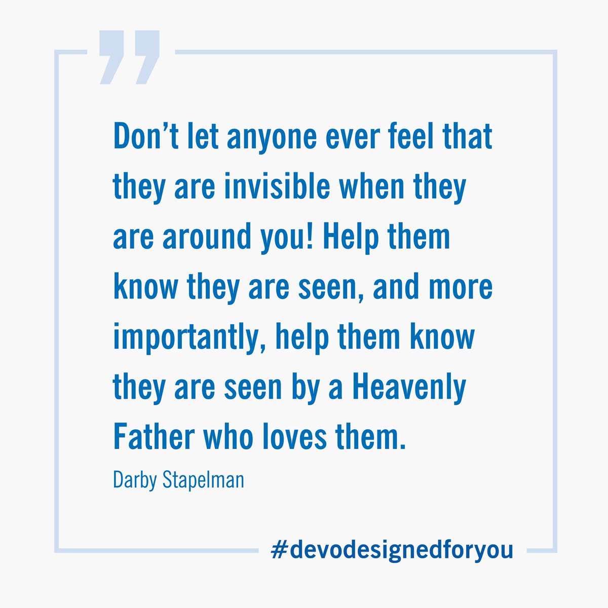⬇️ Look below for highlights from this morning’s #devodesignedforyou with Darby Stapelman, Director of Elementary Student Teaching Services.

Watch spring devotionals live on Tuesdays at 11:30 a.m. MDT or afterward at byui.edu/devotionals.

#BYUI #BYUIdaho #BYUIdevo