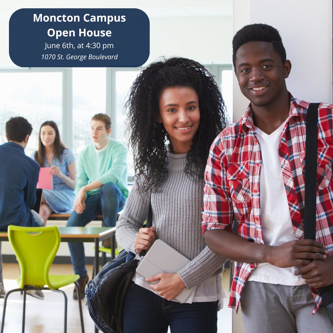 On June 6th, join us in Moncton for an open house! You’ll be able to meet our staff and instructors, tour the campus, and learn about our in-demand programs.

#careertraining #jobtraining #Moncton #MonctonNB #EasternCollege