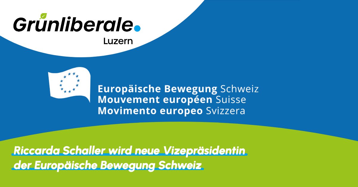 Riccarda Schaller folgt auf Roland Fischer im Vorstand der Europäischen Bewegung Schweiz. Sie wurde am 25. Mai einstimmig als Vize-Präsidentin gewählt. 🇨🇭🇪🇺🤝 
#glpLuzern #mehrEuropa #gemeinsam #europäischeBewegungCH