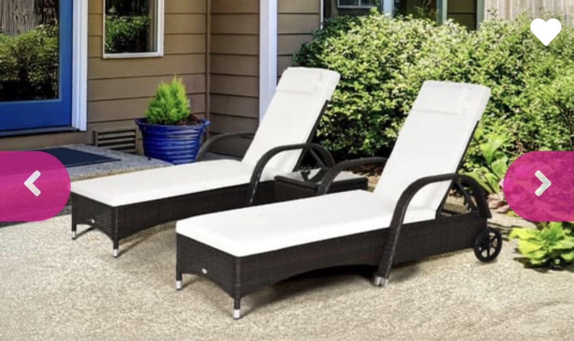 Get 52% OFF this pair of rattan garden loungers Check them out here ➡️ awin1.com/cread.php?awin…