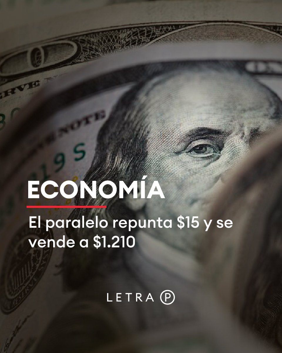 #Economía 💸 El dólar blue retoma la tendencia alcista de la última semana y se vende a $1.210 en las cuevas de la city porteña 💵 Ahora, la brecha con el dólar oficial, que cotiza a $912 en el Banco Nación, quedó establecida en 32,6%