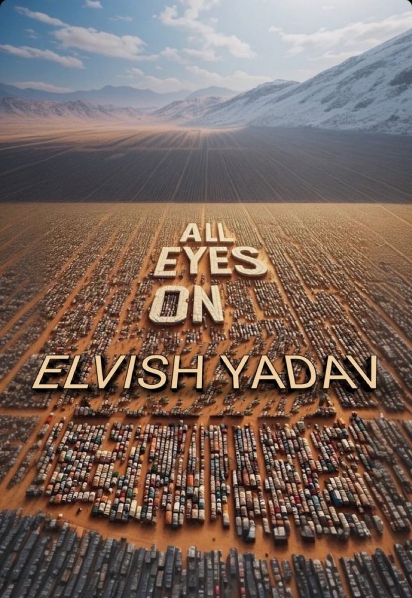 To ready ho fir elvish army aane vale toofan k liye 

'ALL EYES ON ELVISH'