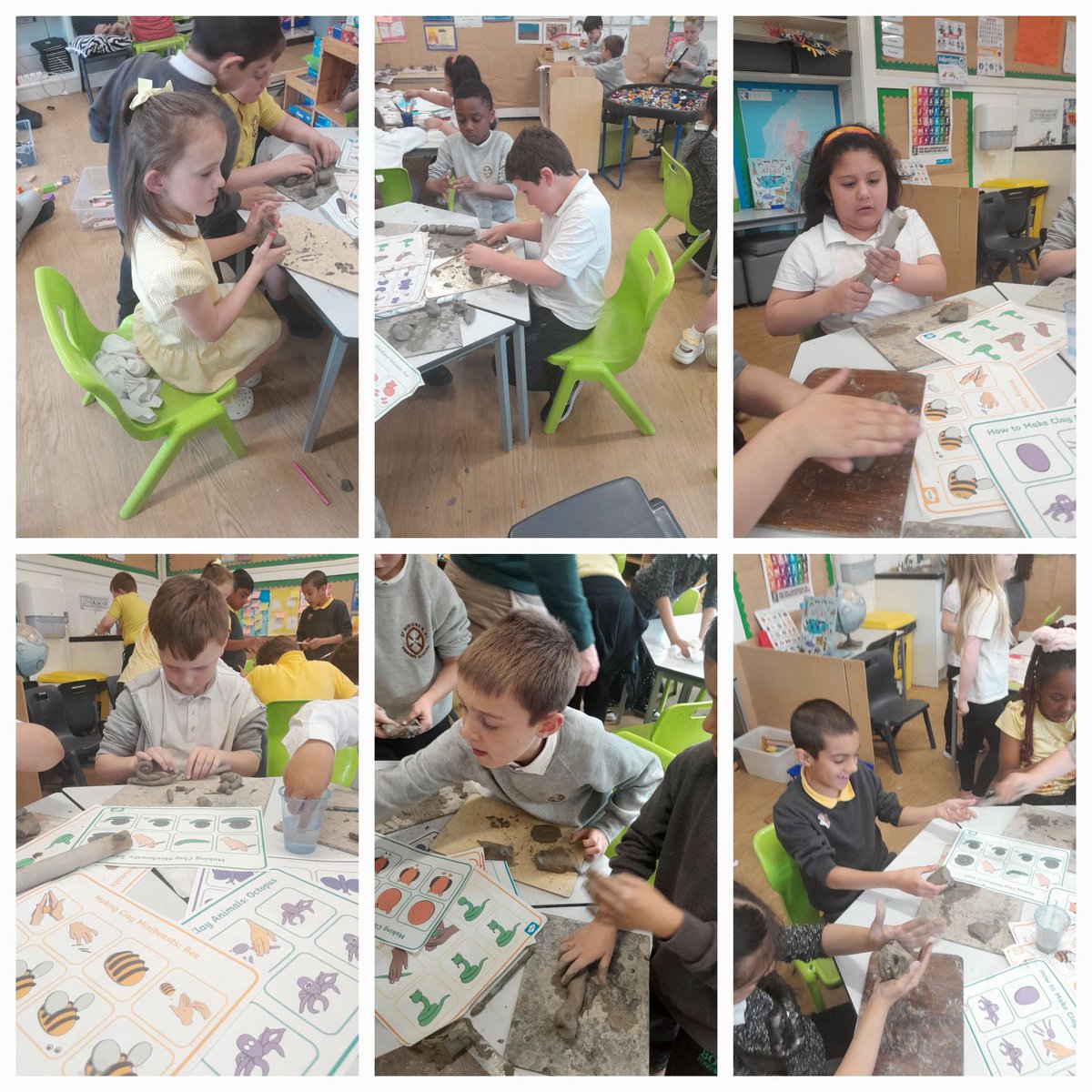 In Primary 3 today, boys and girls got hands-on with clay, crafting animals for their farm topic! It was great to see their creativity flourish through play-based learning. #HandsOnLearning #article29 #article31 #globalgoal4