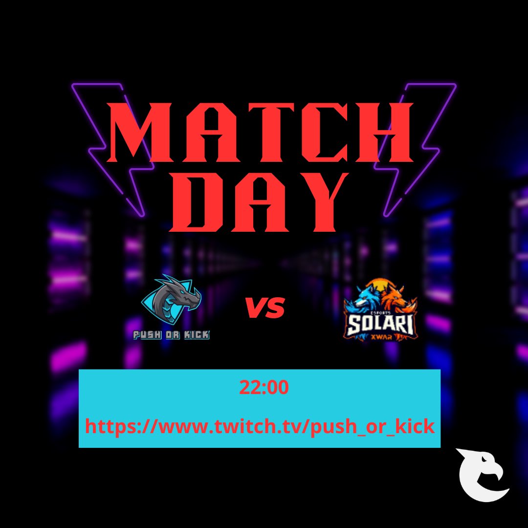 PushOrKick's tweet image. Nos vemos a las 22:00 en otra jornada de @LEAmateur_ 

Hoy nos toca contra los chicos de xLunari. Partido disfrutable para el buen martes noche. Suertee @SolariCup 

Un día más podréis disfrutarlo en m.twitch.tv/push_or_kick 🤗🤗🐲🐲