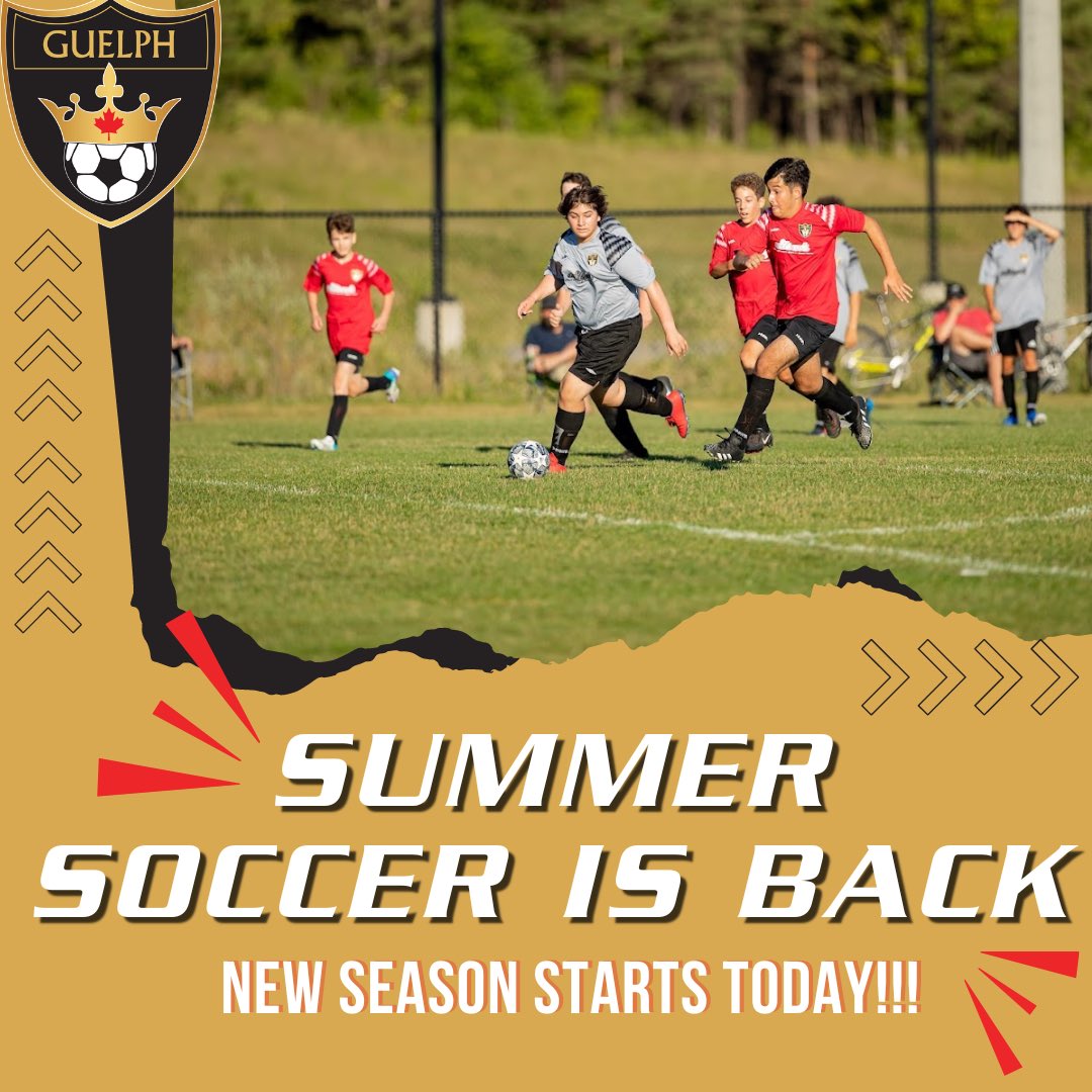 RECREATIONAL SUMMER SOCCER IS BACK! 🎉🌟🙌🏽 Our new season starts today and we couldn’t be more excited! 

#soccer #summersoccer #recreational #houseleague #tinytimbits #guelph #guelphsoccer #summer