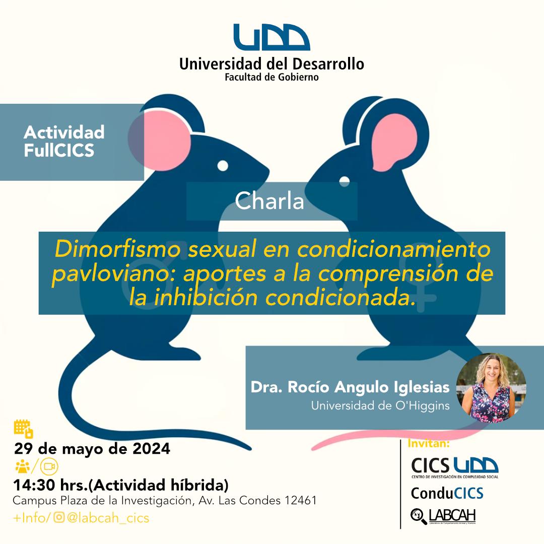 🗓️ El Capitulo de Psicología Experimental de la SCP invita a la charla de la Dra. Rocío Angulo. "Dimorfismo sexual en el condicionamiento pavloviano: aportes a la comprensión de la inhibición condicionada". Conectate en us06web.zoom.us/j/84490196193?…